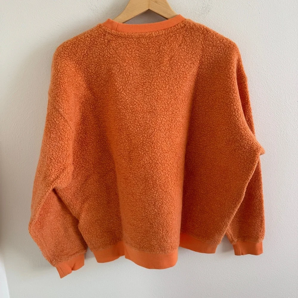 Outdoor Voices Orange Fleece Pullover XL - Picture 7 of 9
